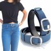 Denim Den Denimden 2 Pack Womens Denim Belts For Blue Jeans Belts Fashion Waist Belt For Ladies Pants Dresses | Belts