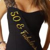 Girlz Nights Girlz Nights 50 & Fabulous Lace Sash - 50Th Birthday Sash | Belts