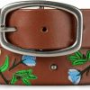 Lucky Brand Lucky Brand Womens Embroidered Floral Leather Beltbelt | Belts