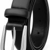 SANSTHS Sansths Women'S Leather Belt For Jeans Pants Fashion Gold Buckle Ladies Dress Waist Belt | Belts