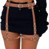 BODIY Bodiy Punk Rave Waist Belt For Leg Pu Leather Belt Thigh Accessory Body Chain For Women And Girls | Belts