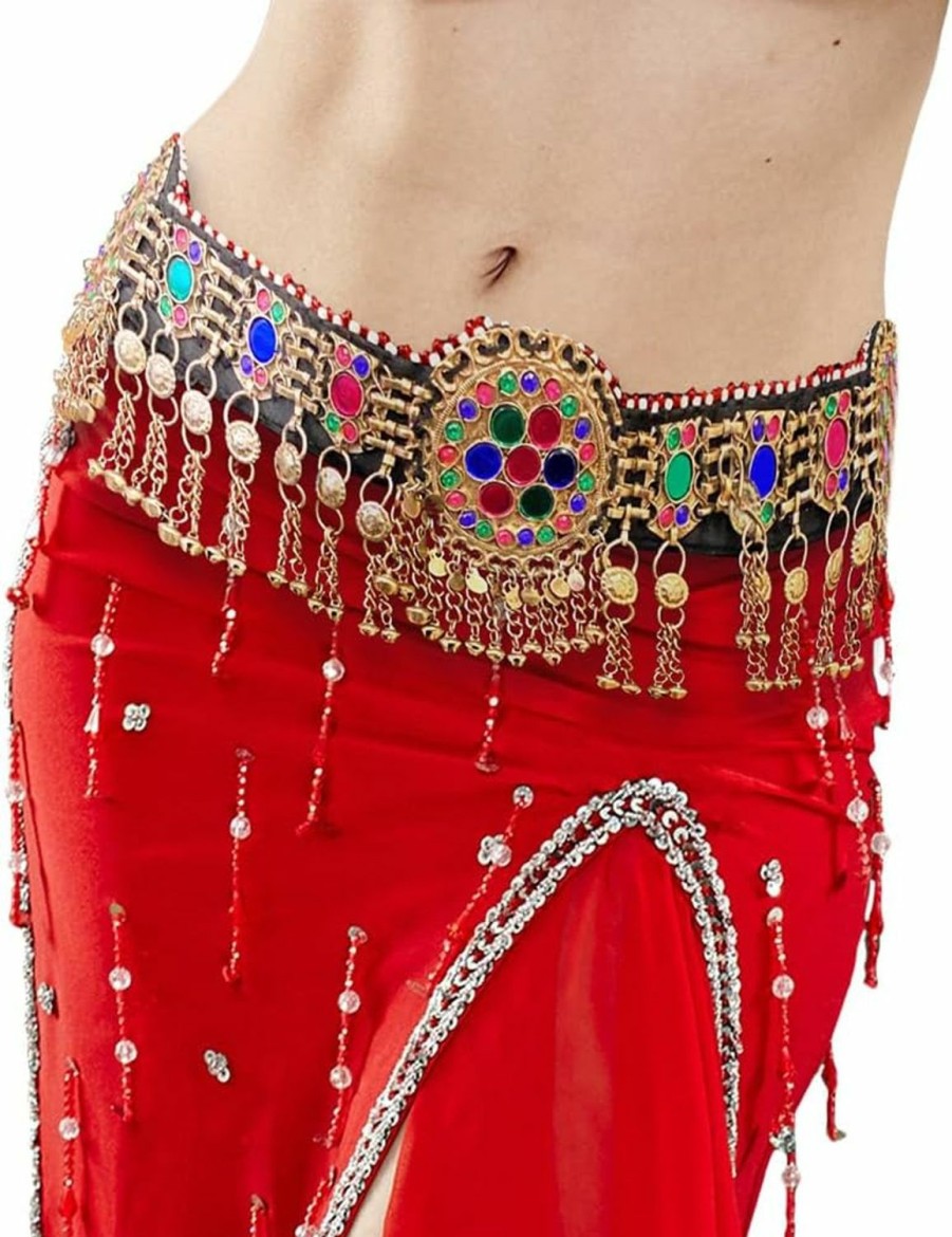 Duel On Jewel Duel On Jewel Afghan Kuchi Tribal Womens Coins Waist Hip Belt Halime Ertugrul Kayi Turkman - Belly Dancing Navratri | Belts