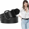 SUOSDEY Suosdey Fashion Womens Faux Leather Belts Waist Belt With Pin Buckle For Jeans Pants,1.5" Width | Belts