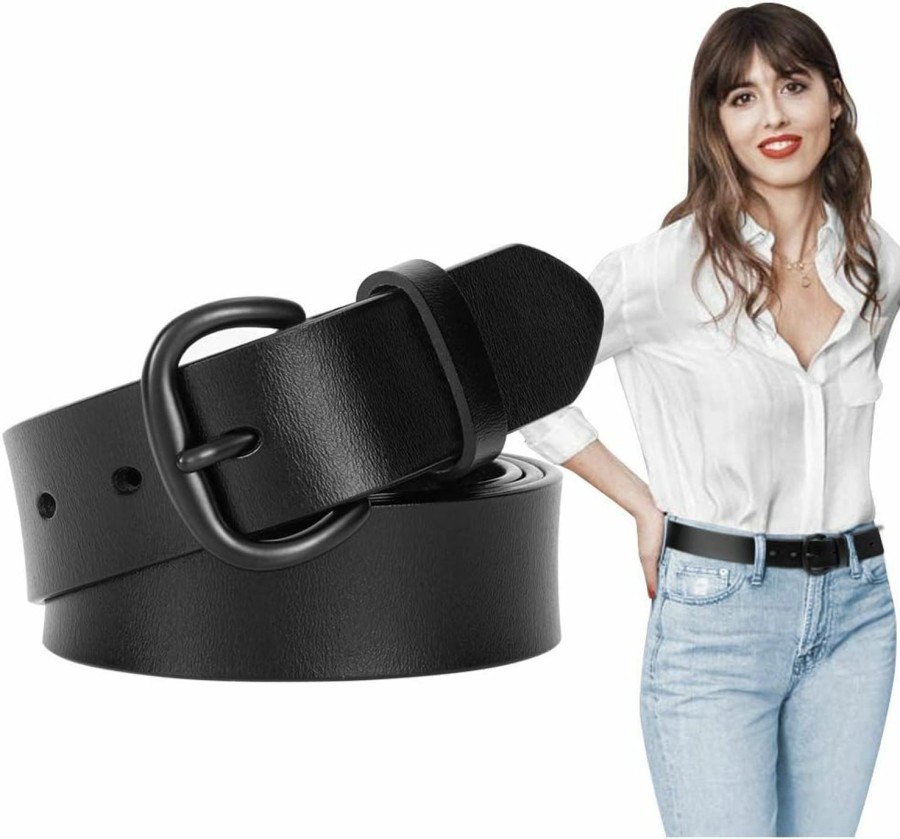 SUOSDEY Suosdey Fashion Womens Faux Leather Belts Waist Belt With Pin Buckle For Jeans Pants,1.5" Width | Belts