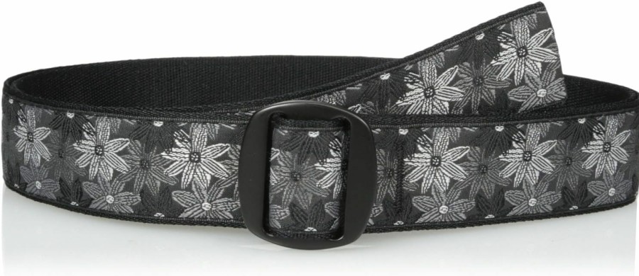 Bison Designs Bison Designs Women'S Manzo Belt With Anodized Aluminum Buckle, Flower, Small/34-Inch | Belts