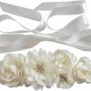 nania Nania Handmade Maternity Sash Belt With Flowers And Bow Rhinestones Decor | Belts