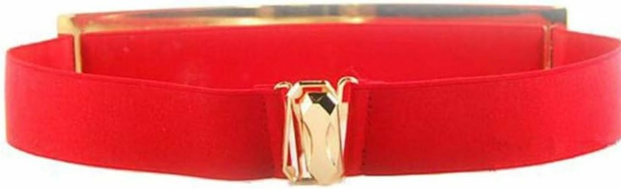 SYMOL Women Elastic Waist Wide Belts Plus Size 27"-70" Dresses Coat Metal Thin Stretch Skinny Cinch Waistband 2.36" Width | Belts