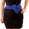 Wiwpar Wiwpar Women'S Fashionable Elastic Bowknot Wide Waist Belt Lady Stretch Cinch Belts For Dress Vintage Stretchy Wide Bow Knot Waistband Cinch Belts (Blue) | Belts