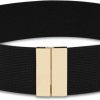 BAOKELAN Wide Elastic Waist Belts For Women Vintage Stretch Belts For Dresses | Belts