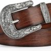 JASGOOD Jasgood Women Leather Belts Ladies Vintage Western Design Black Waist Belt For Pants Jeans Dresses | Belts