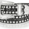 JASGOOD Jasgood Women Men Rhinestones Belt,Bling Western Cowgirl Cowboy Studded Leather Belt Diamond Waist Belt For Jeans Pants | Belts