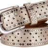 Wemi Wemi Tipinoice Womens Retro Rivet Jean Belt Western Cowgirl Punk Rock Studded Bling Belts, Length 43 Inch | Belts