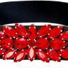 Dorchid Women Belts Solid Rhinestone Cinch Crystal Elastic Band Plus Elastic Stretchy Retro For Female Tutu Skirt | Belts