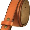 Belts.com Replacement Belt Strap 100% Genuine Leather Plain Casual Belt Strap With Snaps 1-1/2"(38Mm) Wide | Belts