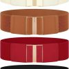 JASGOOD Jasgood Wide Elastic Stretch Waist Belts For Women Dress Vintage Belt | Belts