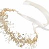 aromm Aromm Bridal Belt With Rhinestones Pearls Adjustable Bling Wedding Sash For Bride Bridesmaid Gowns | Belts