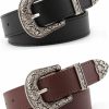 OVOY Ovoy Western-Belts Women-Leather-Belt Vintage Waist-Belt With Buckle For Ladies Jeans Dresses | Belts