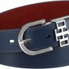 Tommy Hilfiger Tommy Hilfiger Women'S Two-In-One Reversible Slim Width Dress Casual Leather Belt For Jeans, Trousers And Dresses | Belts