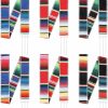 Sureio 6 Pcs Mexican Sash Belts For Women Or Men Serape Belt Cinto Mexicano Colorful Striped Runner Fringe Cotton Mexican Sash Belts Black Red Royal Blue For Cinco De Mayo Fiesta Party Graduation Wedding | Belts