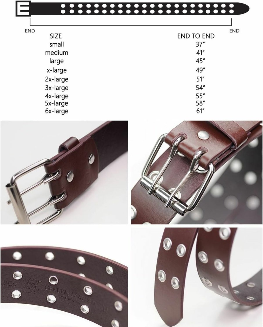 NYFASHION101 Solid Rich Fashion Color Double Grommet Belt | Belts