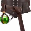 Haysandy Haysandy Women'S Renaissance Accessories Corset Belt Cork Potion Bottle Leather Corset Waist Pouch Christmas Costume(Brown) | Belts