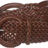 beltiscool 2" (50 Mm) Genuine Leather Braided Woven Belt | Belts