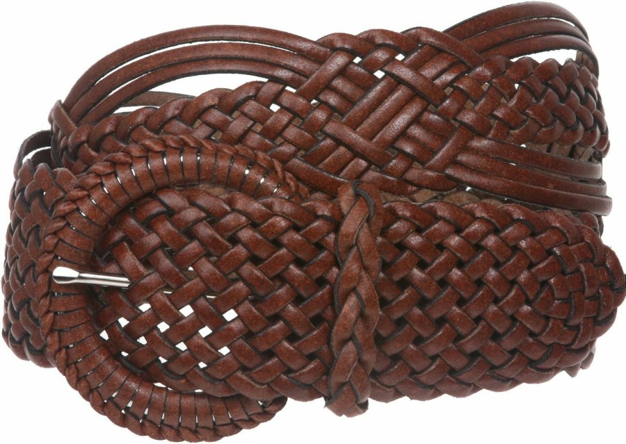 beltiscool 2" (50 Mm) Genuine Leather Braided Woven Belt | Belts