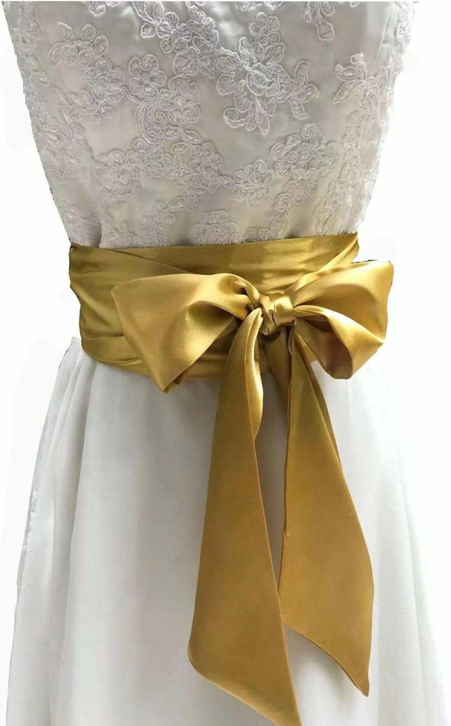 AIMECHA Aimecha Special Occasion Dress Sash Bridal Belts Wedding Sash 4'' Wide Double Side | Belts