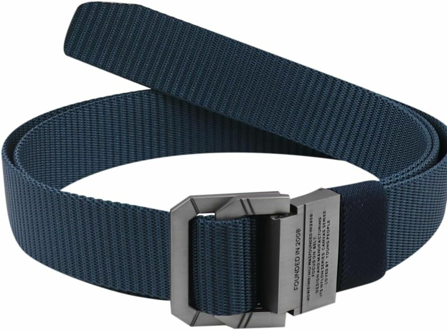 AIBEARTY Aibearty Uni Canvas Belt Casual Metal Double Ring Buckle Waist Belts Webbing Tactical Military Cloth Belt For Men Women | Belts