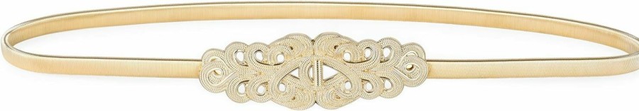 BlackButterfly Blackbutterfly Metallic Elastic Stretchy Chain Belt | Belts