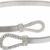 beltiscool Beltiscool Women'S Rhinestone Skinny Knot Buckle Piece Stretch Waist Chain Belt | Belts