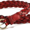 MoYoTo Moyoto Women'S Fashion Thin Braided Leather Belt For Dress With Buckle 20Mm | Belts