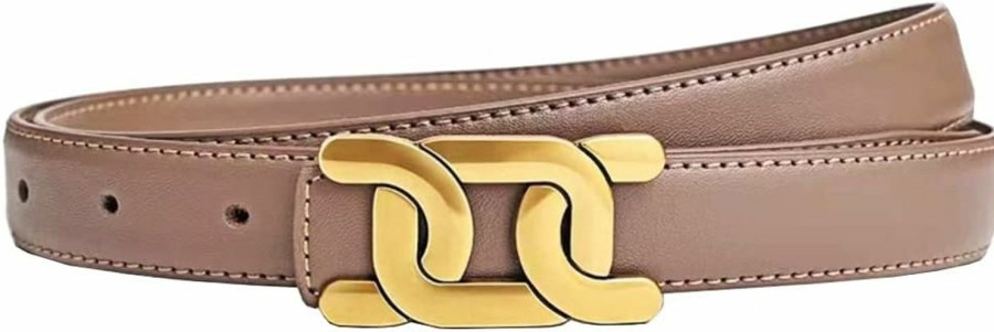 Yuangu Womens Belts For Jeans, Womens Leather Belt With Gold Buckle, Designer Belts For Pants Jeans Dresses | Belts