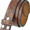 Belts.com Western Floral Engraved Embossed Tooled Genuine Leather Belt Strap Or Belt 1-1/2"(38Mm) Wide, Multi-Style Options | Belts