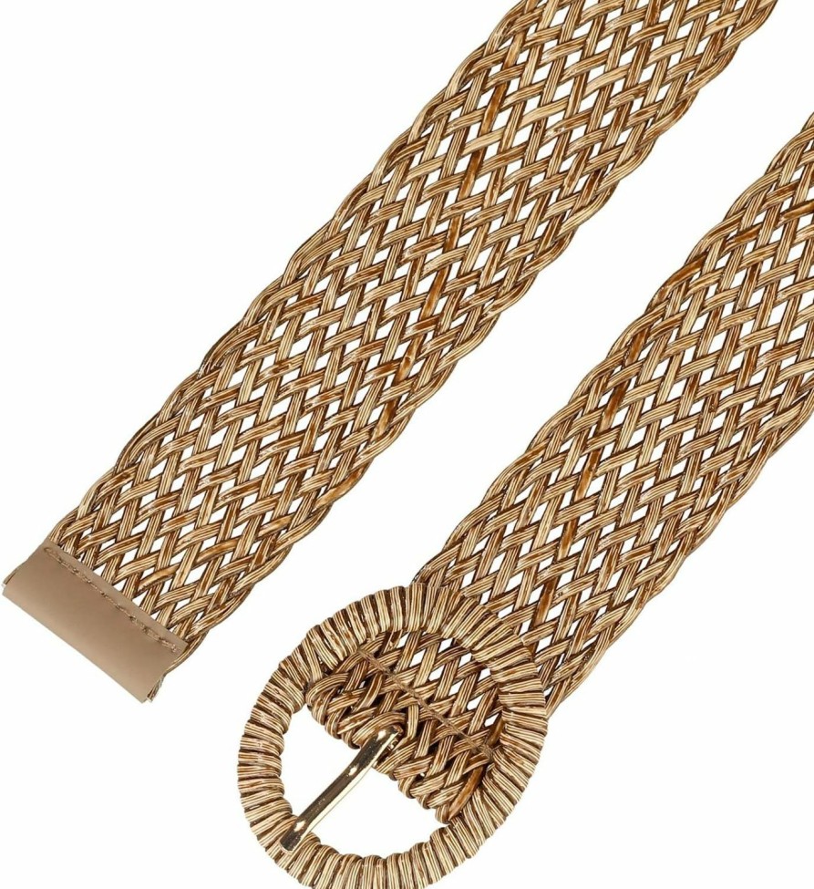 Allegra K Allegra K Womens Skinny Waist Belts Braided Belts For Dress Round Metal Buckle Adjustable | Belts