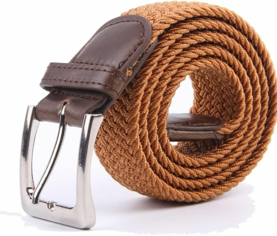 Gelante Canvas Elastic Fabric Woven Stretch Multicolored Braided Belts | Belts