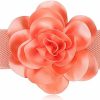 Worry-Free Large Single Rose-Flower Wide Elastic Corset Waist Belt For Women Girls Dress | Belts