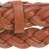 beltiscool Women'S 1" Skinny Narrow Braided Woven Non-Leather Vintage Belt | Belts