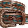 Myra Bag Myra Bag Cobalt Sea Hand-Tooled Leather Belt For Women S-4061 | Belts