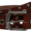 beltiscool Casual Riveted Studded Grommets & Studs Solid Leather Belt | Belts