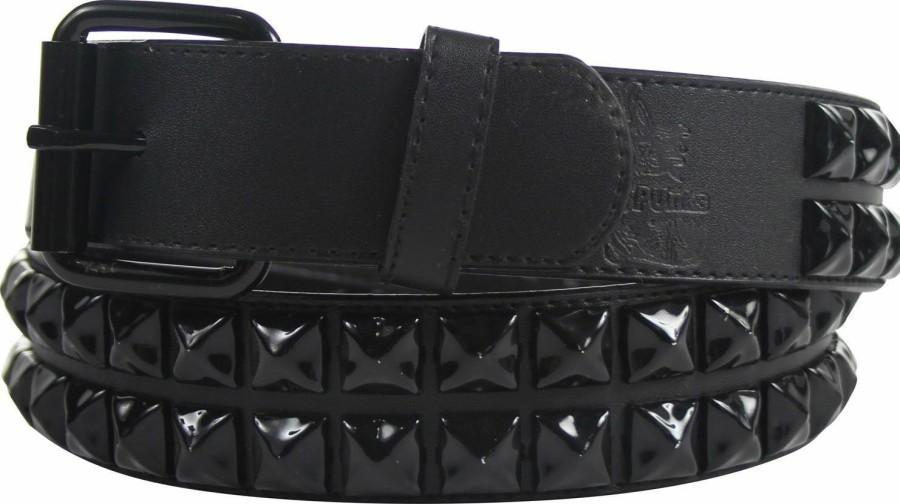 BodyPUNKS Punk Rock Classic Pyramid Studded Leather Belt By Bodypunks | Belts