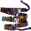 Mayan Arts Mayan Arts Single Long Belt Strap, Hat Band, Hatband, Handmade In Textile, Bright Multi Color 55 X 1.25 Inches | Belts