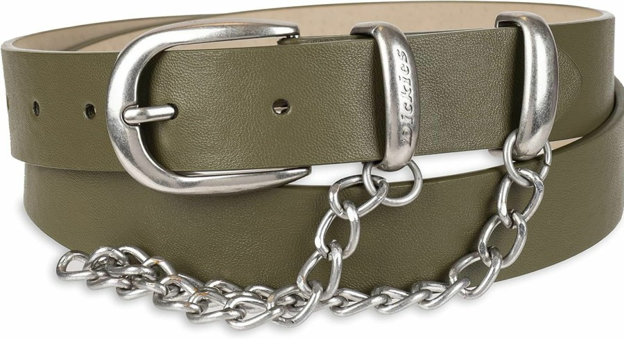 Dickies Dickies Women'S Leather Casual Belt | Belts