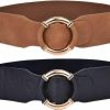 beltox fine Beltox Women Elastic Belt Dress Stretchy Wide Waist Vintage Thick Cinch Pu Leather | Belts