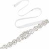 Ayliss Ayliss Wedding Sash Bridal Belts Braided Rhinestone Crystal Pearl Hairband For Bridal Grown/Formal Dress | Belts