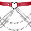 BBOHSS Women'S Body Harness Fashion Leather Belt Punk Belt Adjustable Metal Chain Belt Gothic Carnival Dance Costume | Belts