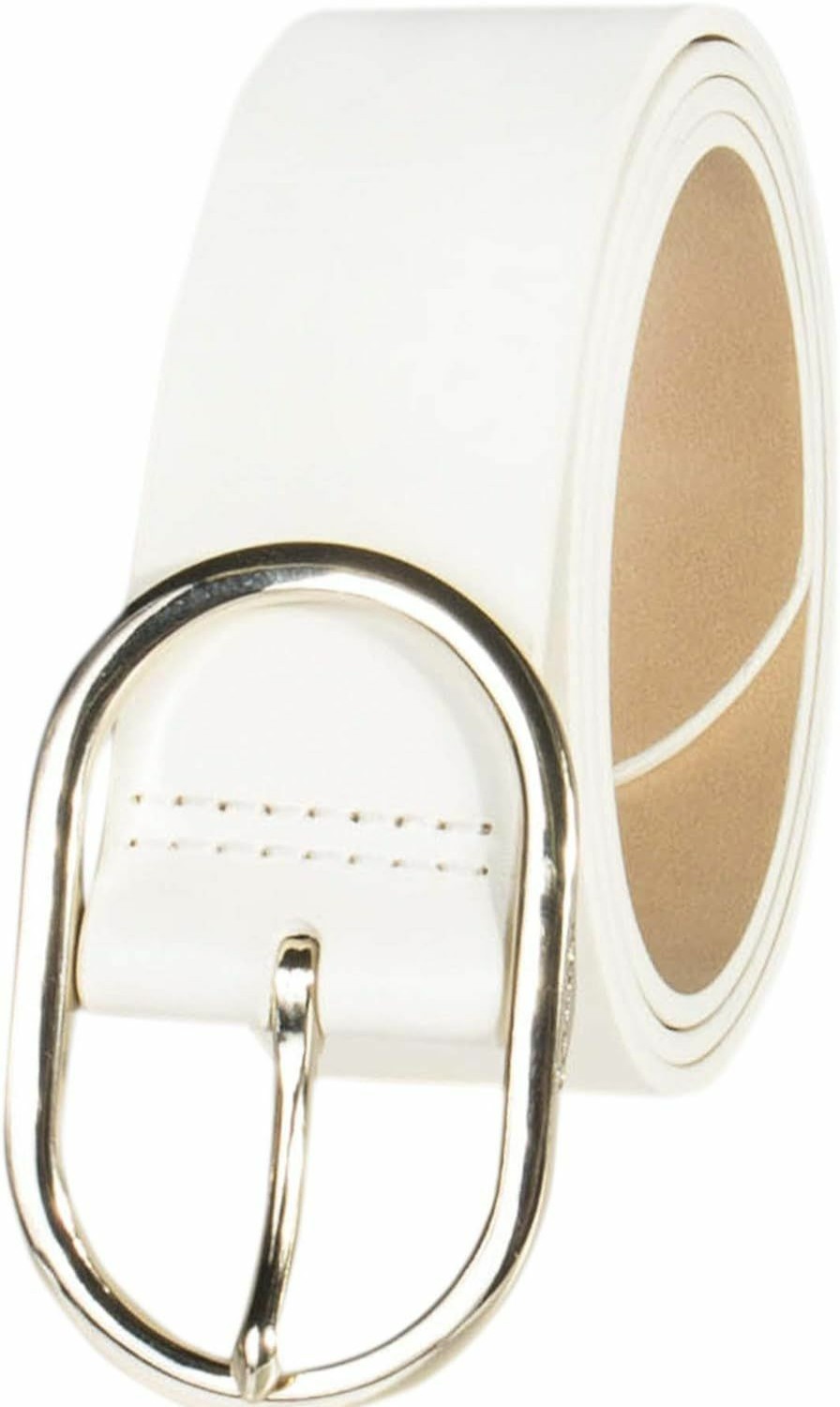 Calvin Klein Calvin Klein Women'S Oval Center Bar Buckle Leather Fashion Belt For Trousers And Dresses | Belts