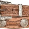 Myra Bag Myra Birch Hand-Tooled Women'S Leather Western Concho Belt S-4812 | Belts