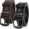 VONMELLI Vonmelli 2 Packs Women Leather Belts For Jeans Fashion Leather Ladies Waist Belt | Belts