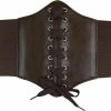 HANERDUN Hanerdun 2023New Womens Corset Belts Lace-Up Tied Waspie Belt Retro Waist Cinch Belt | Belts